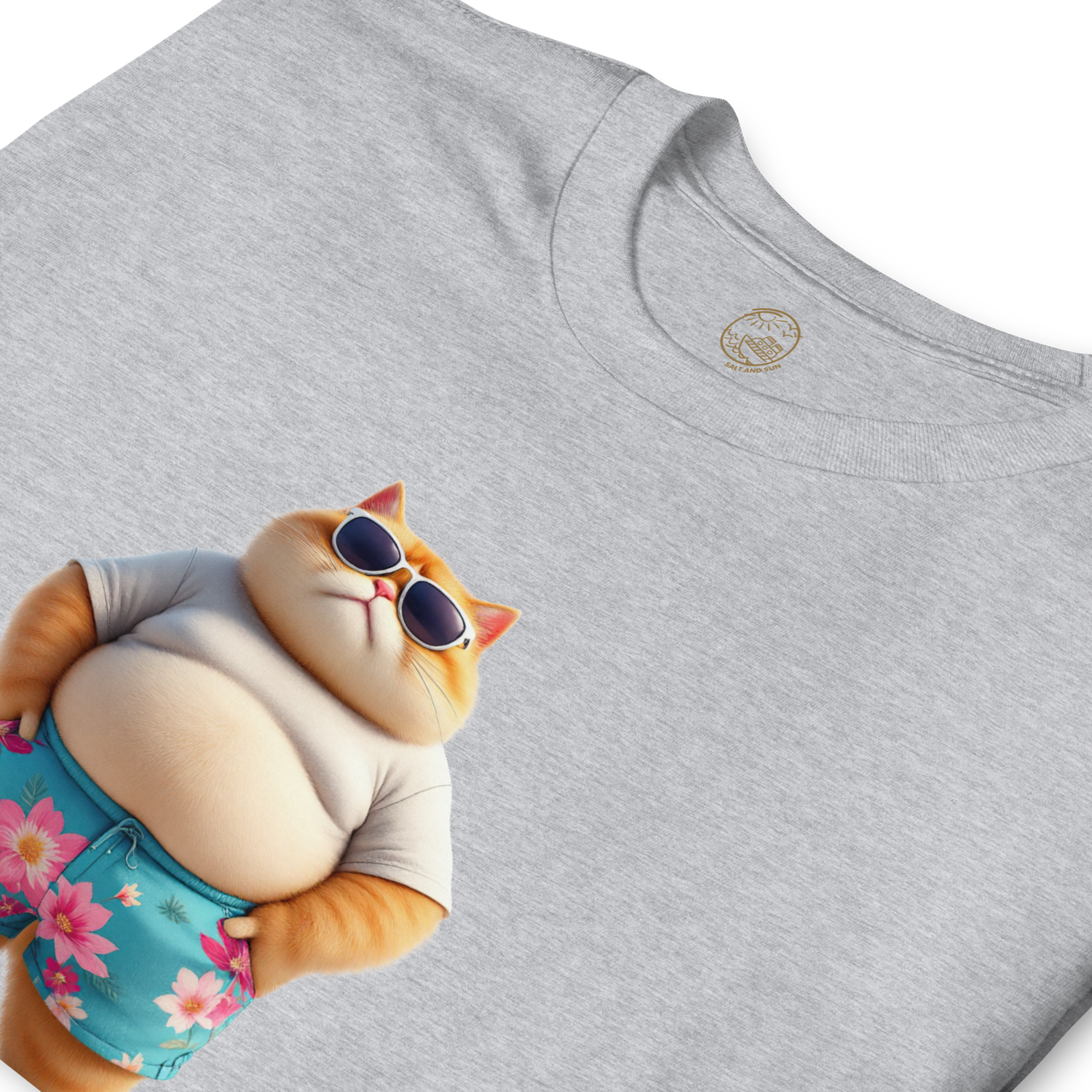 Cruising Chubby Cat Short-Sleeve Unisex T-Shirt