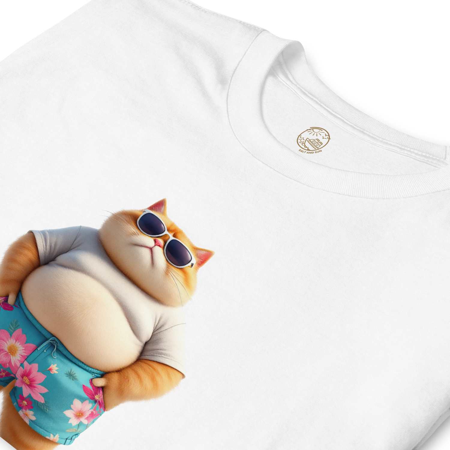 Cruising Chubby Cat Short-Sleeve Unisex T-Shirt