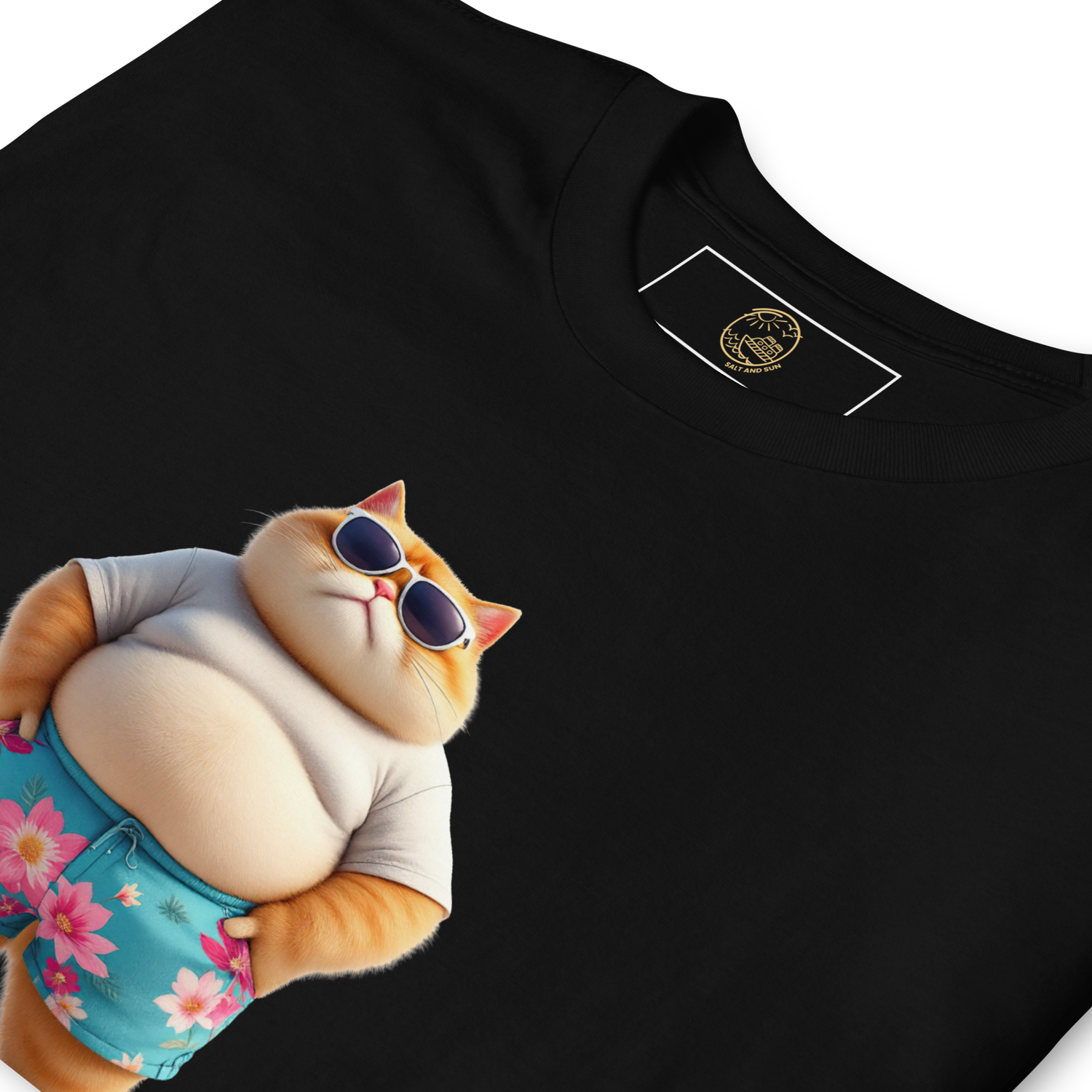 Cruising Chubby Cat Short-Sleeve Unisex T-Shirt