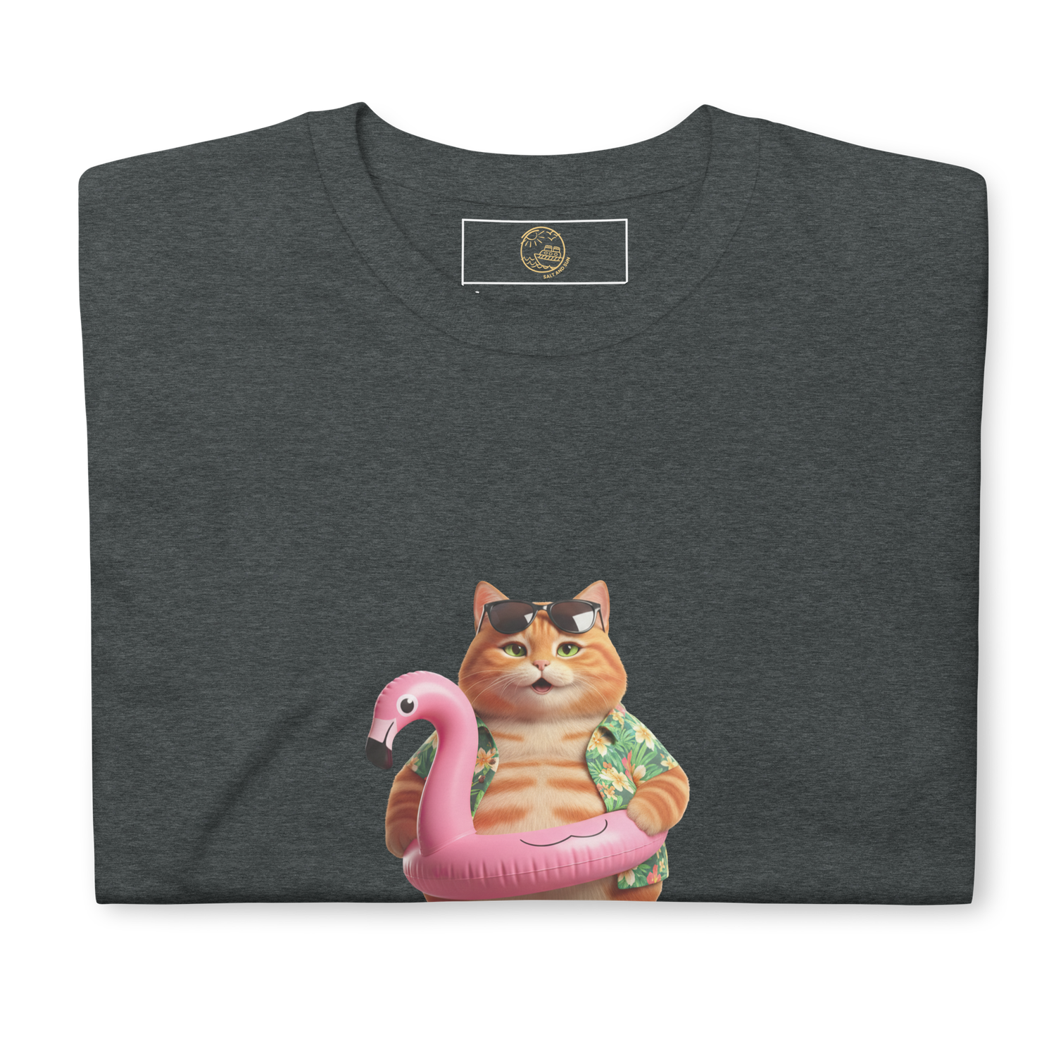 Poolside Chubby Cat Short-Sleeve Unisex T-Shirt