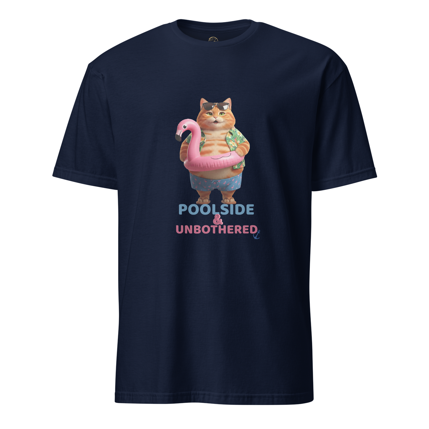 Poolside Chubby Cat Short-Sleeve Unisex T-Shirt