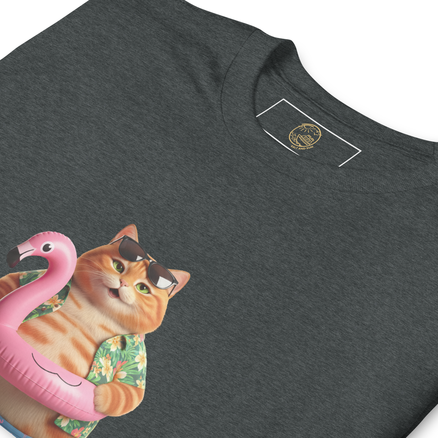 Poolside Chubby Cat Short-Sleeve Unisex T-Shirt