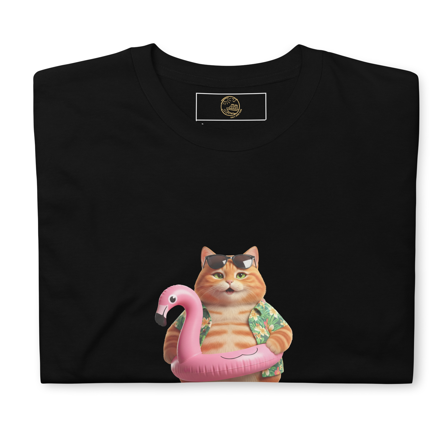 Poolside Chubby Cat Short-Sleeve Unisex T-Shirt