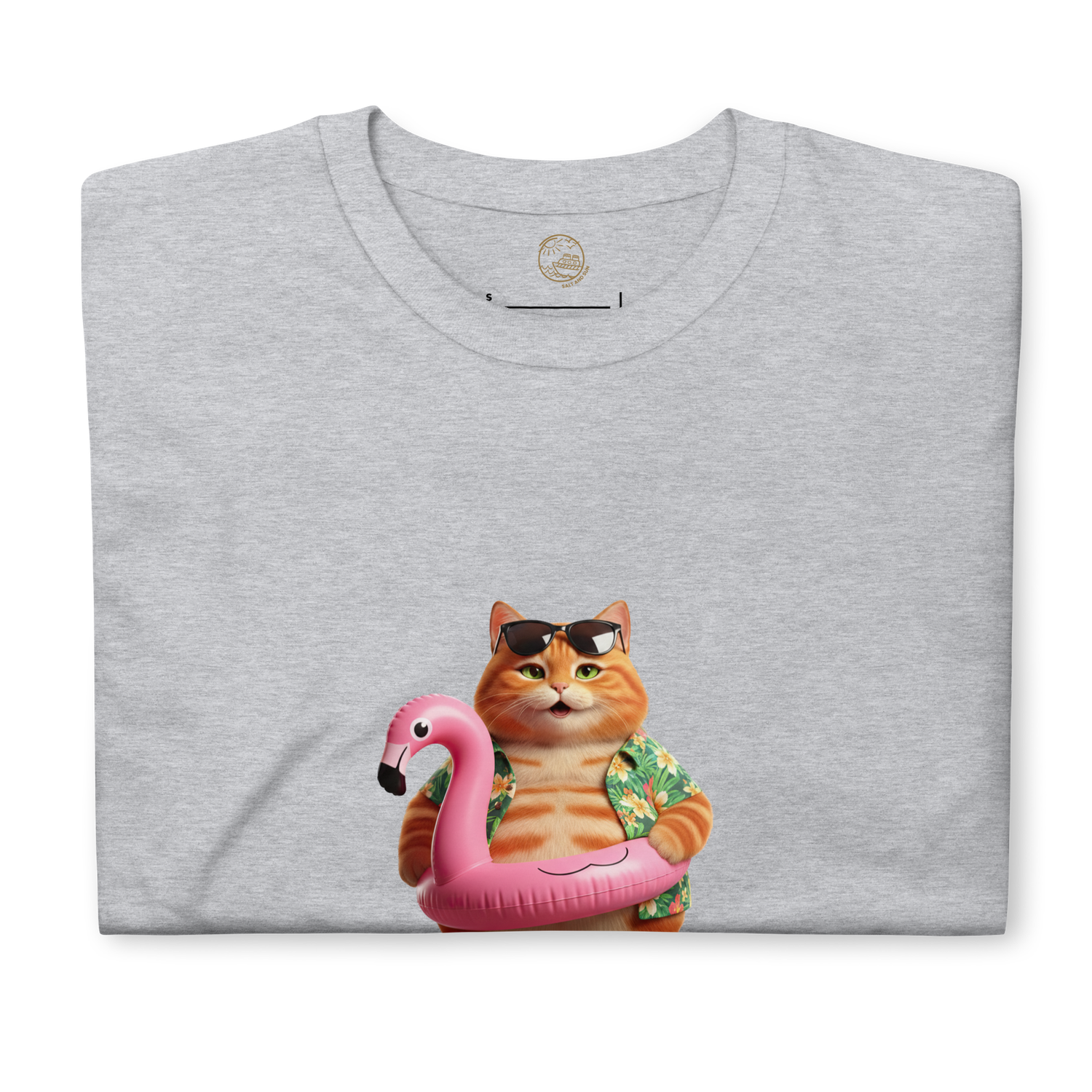 Poolside Chubby Cat Short-Sleeve Unisex T-Shirt