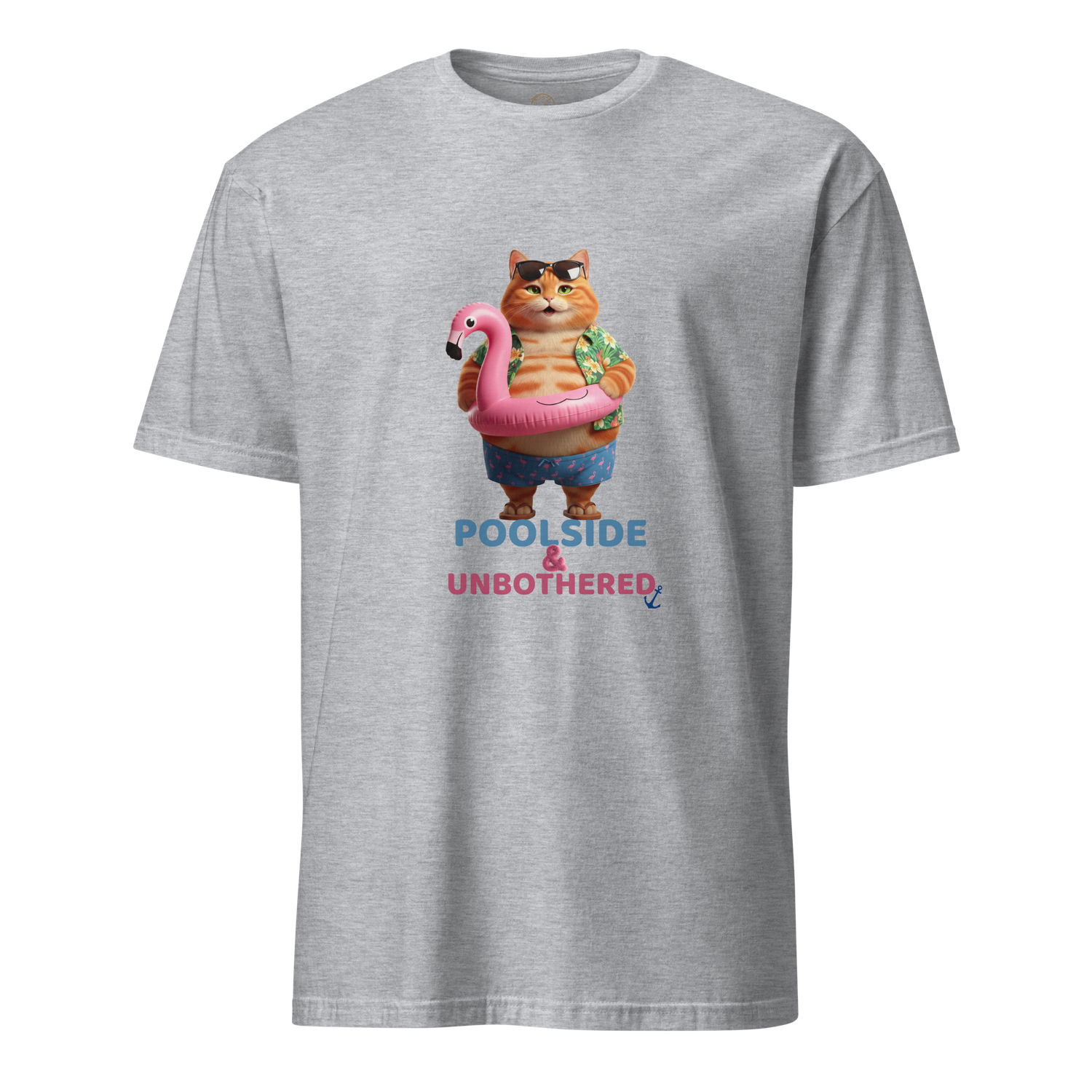 Poolside Chubby Cat Short-Sleeve Unisex T-Shirt