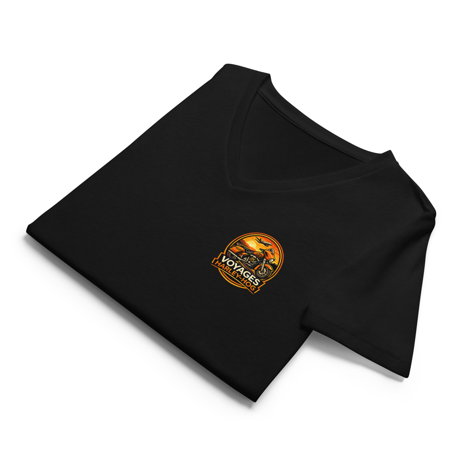 Voyage Harley Hog Women’s relaxed v-neck t-shirt