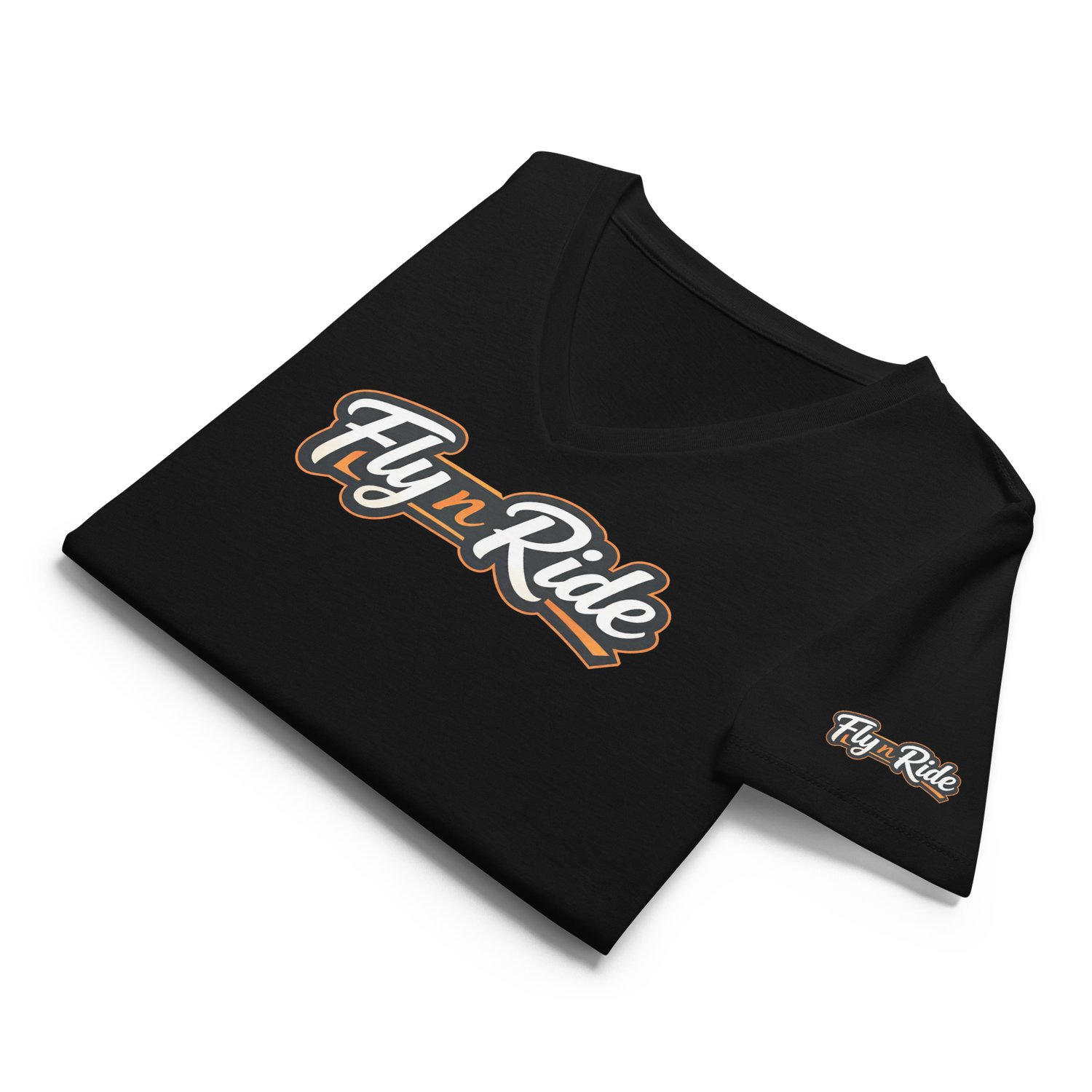 Fly N Ride ADVENTURE BIKE Women’s relaxed v-neck t-shirt