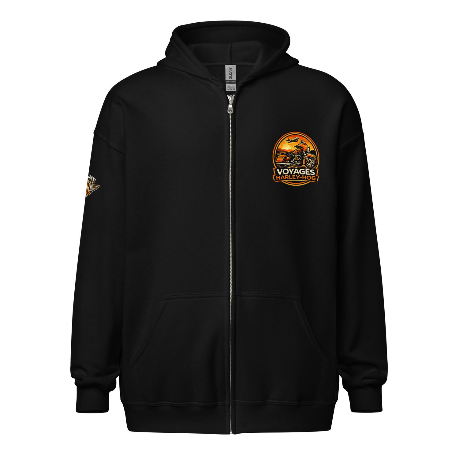 Voyage Harley -Hog Unisex heavy blend zipped hoodie