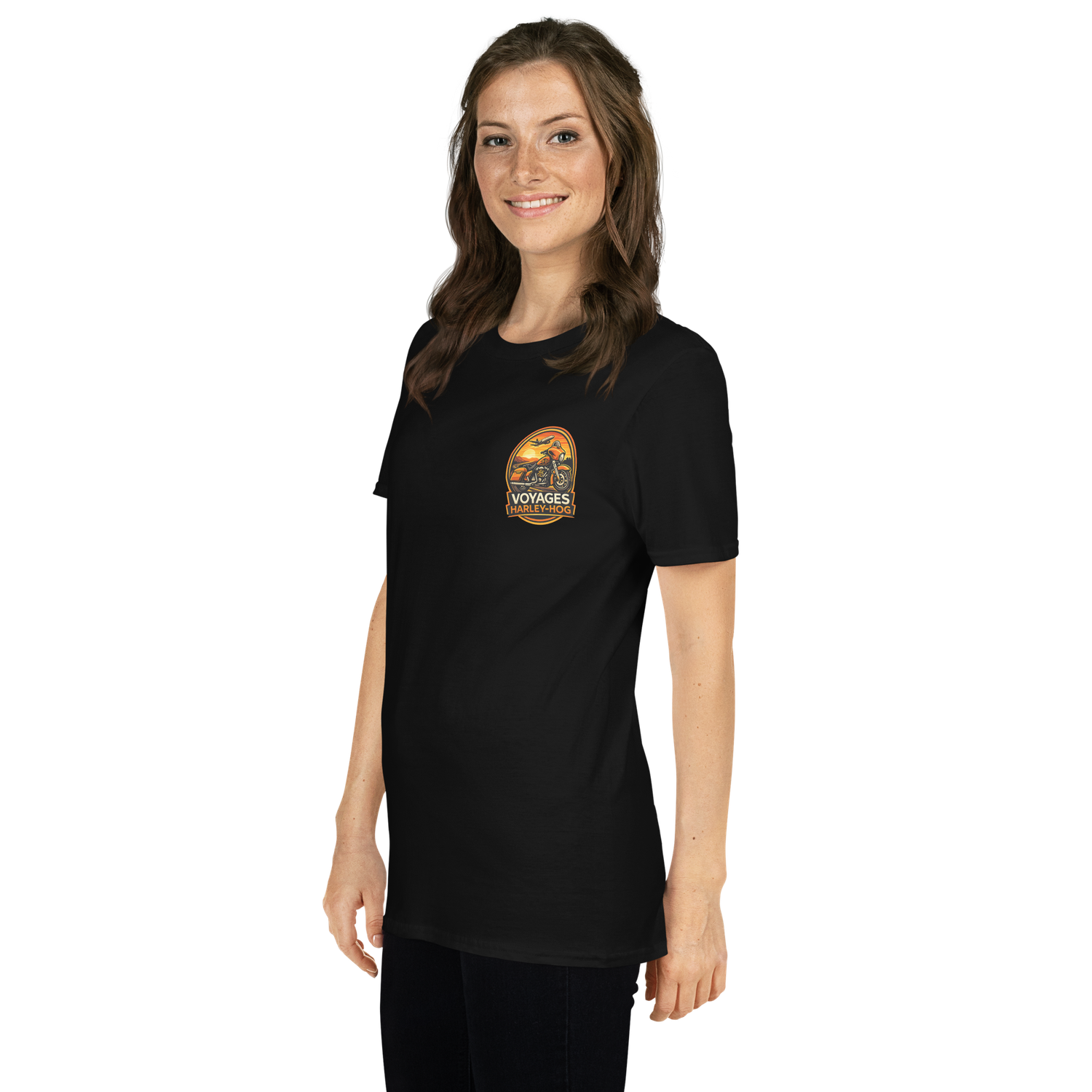 Voyages Harley-Hog Softstyle Short-Sleeve Unisex T-Shirt