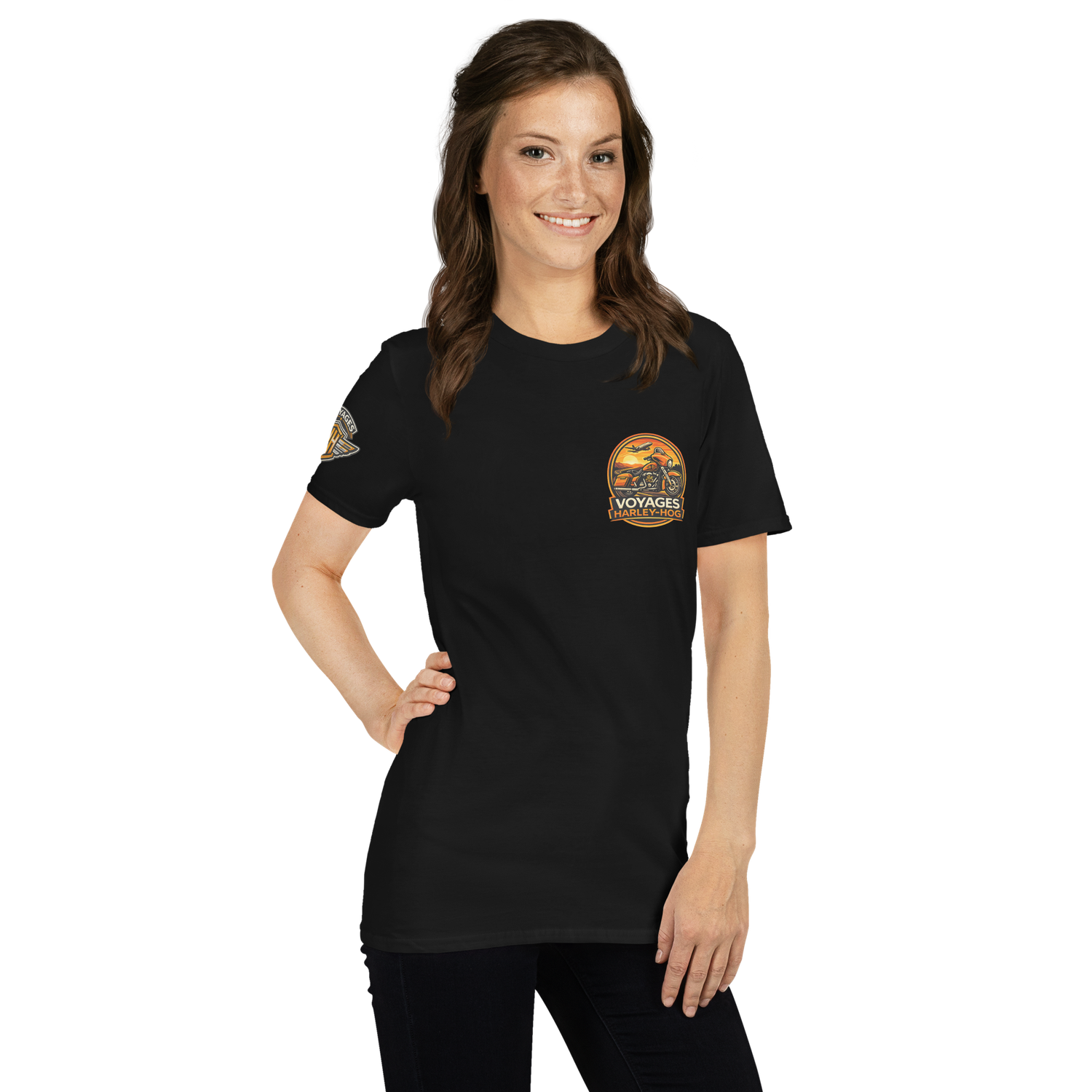 Voyages Harley-Hog Softstyle Short-Sleeve Unisex T-Shirt