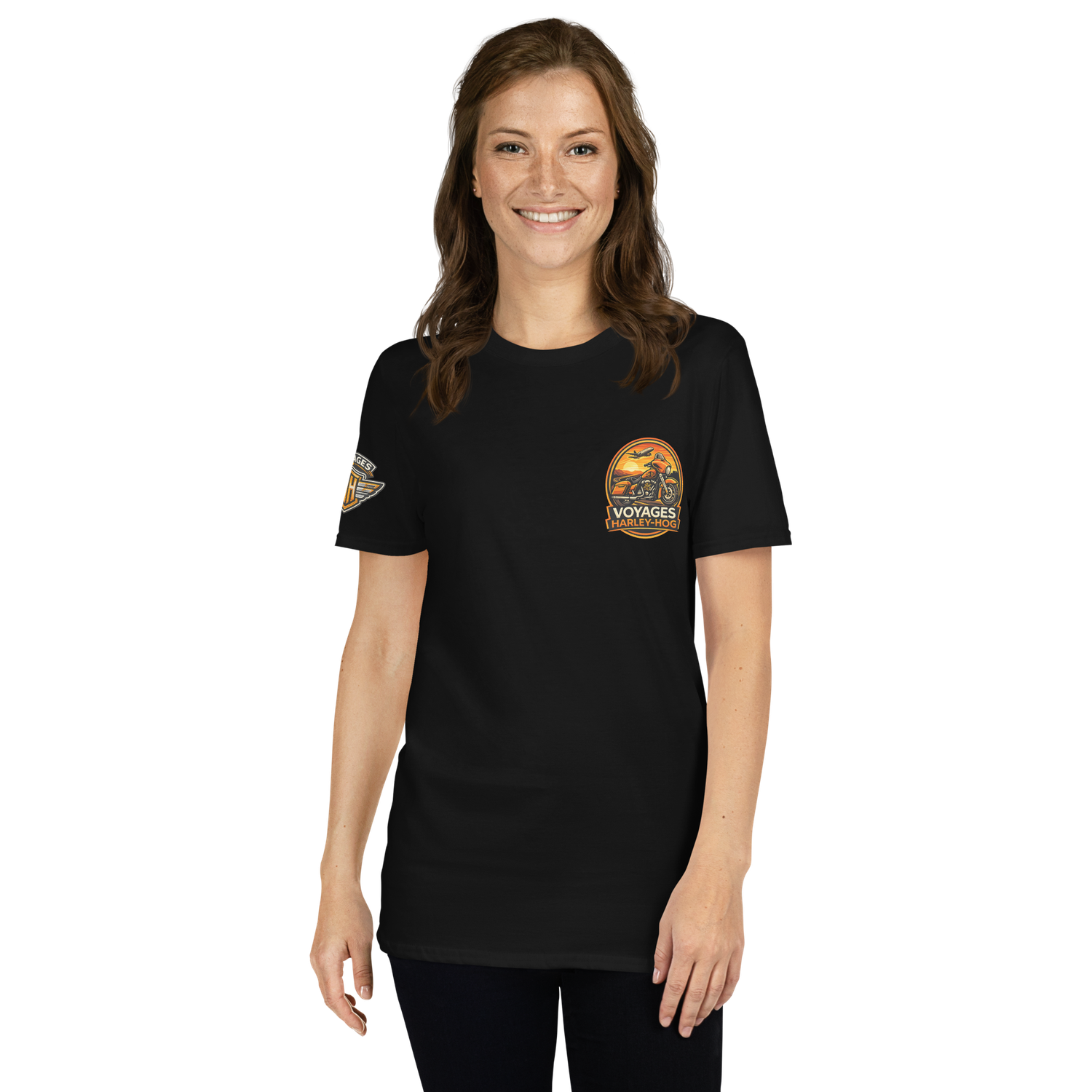 Voyages Harley-Hog Softstyle Short-Sleeve Unisex T-Shirt