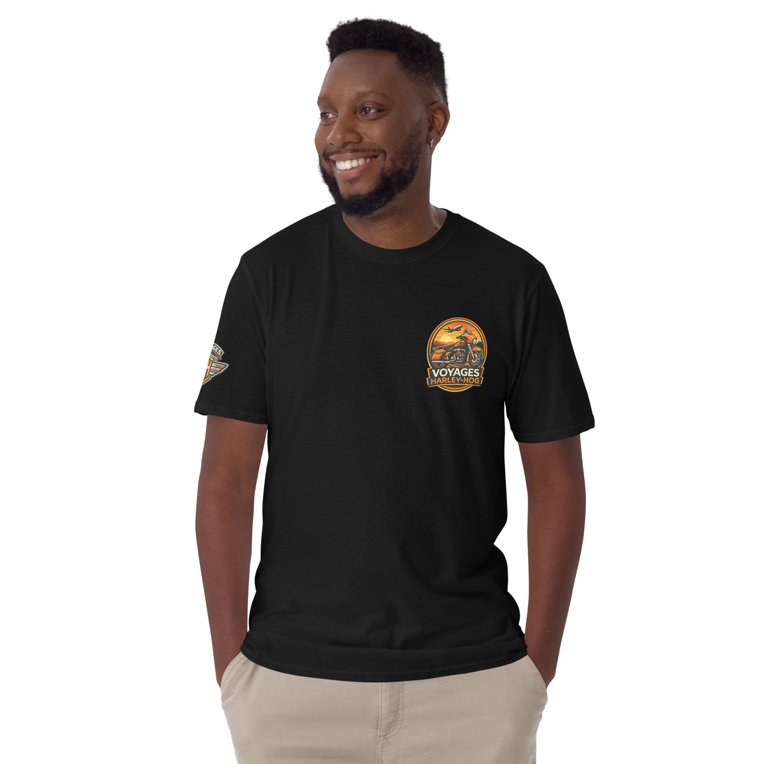 Voyages Harley-Hog Softstyle Short-Sleeve Unisex T-Shirt