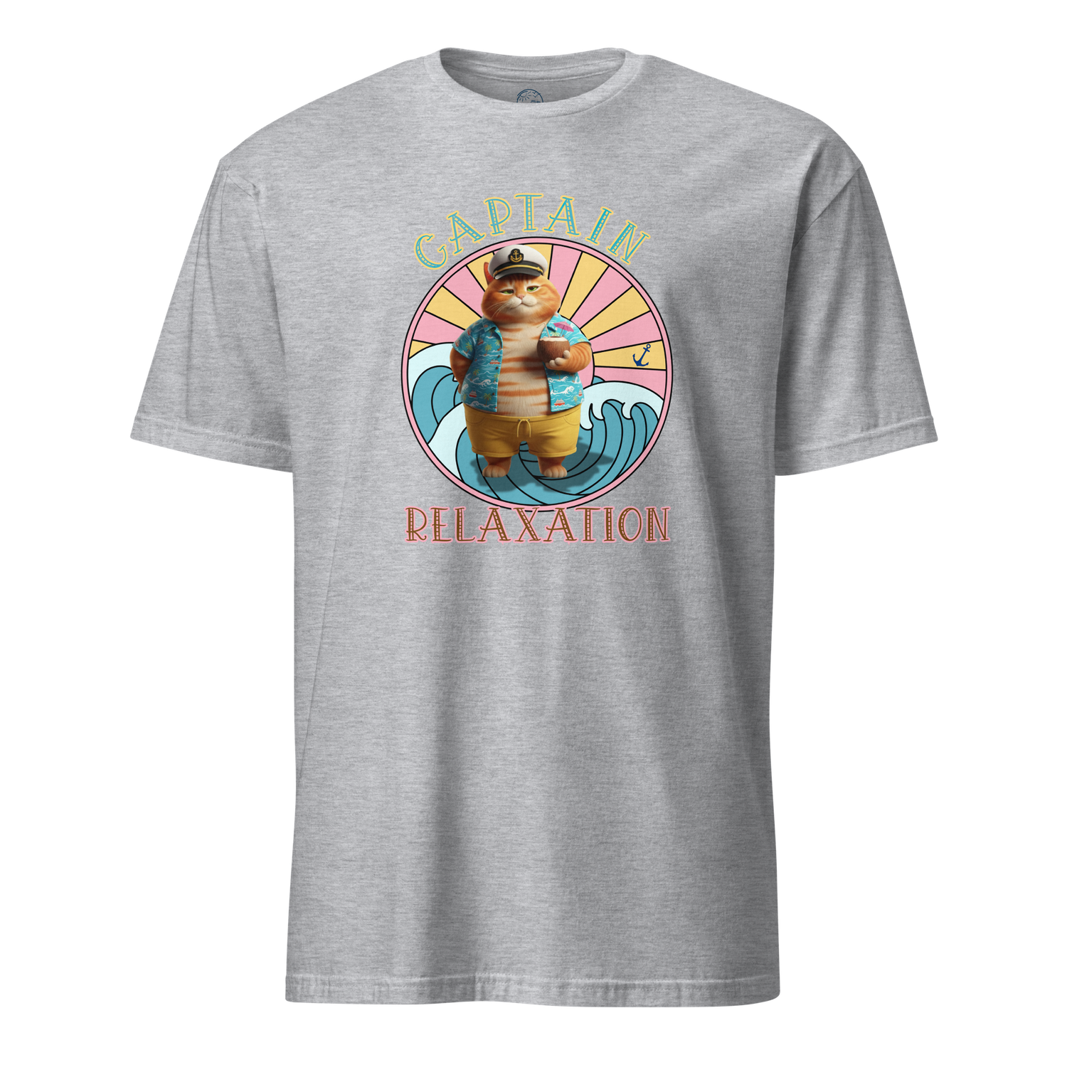 Tropical Tabby "Captain Relaxation" Unisex T-Shirt