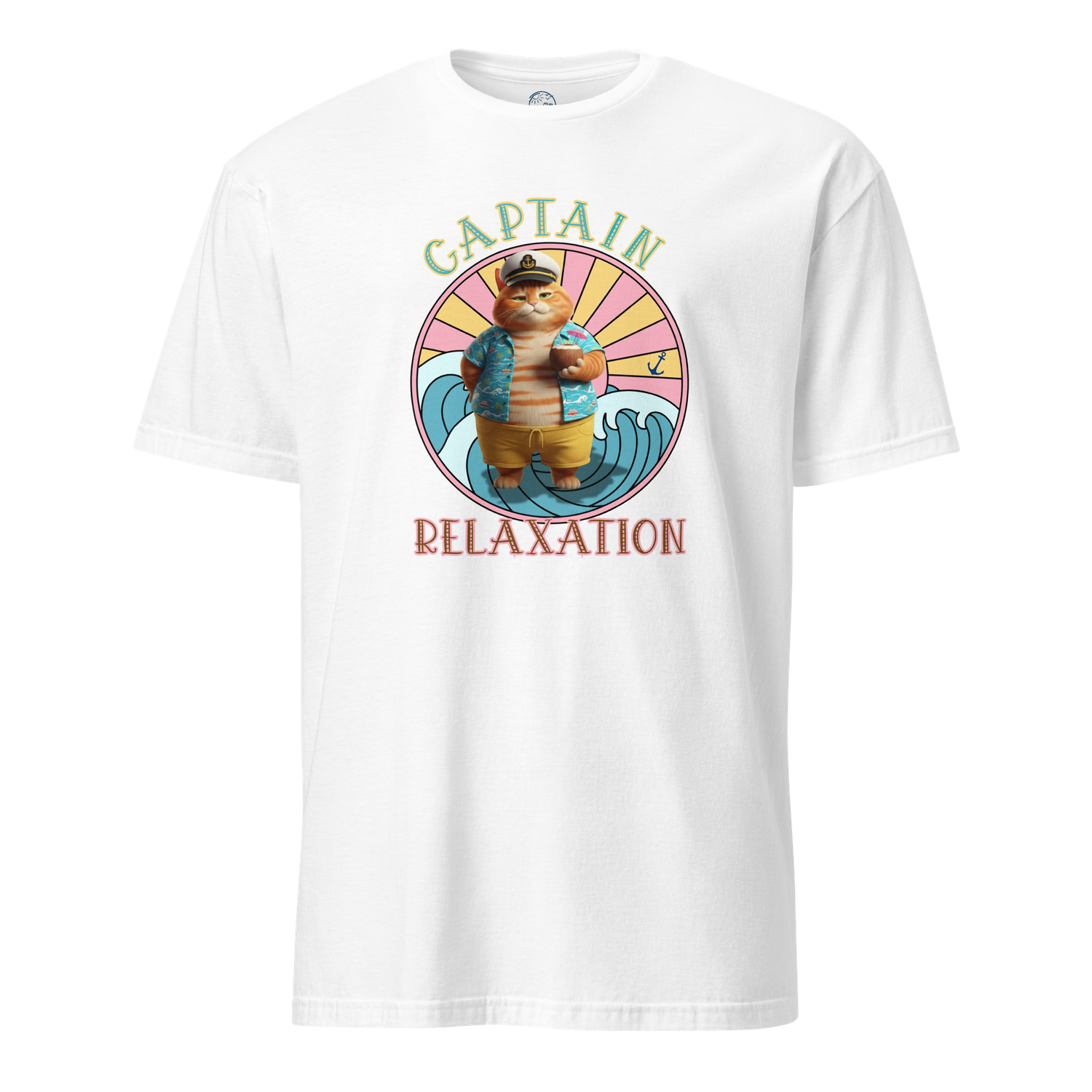 Tropical Tabby "Captain Relaxation" Unisex T-Shirt