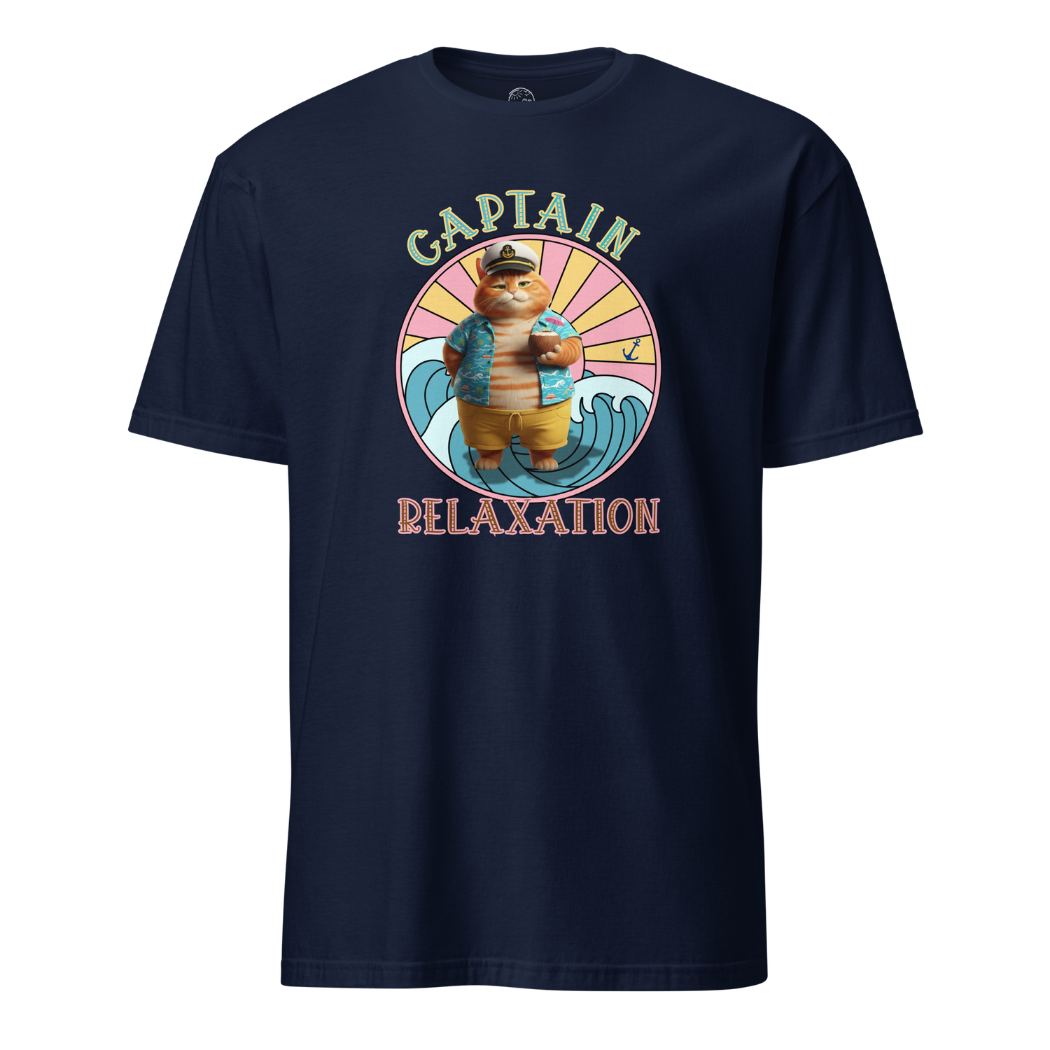 Tropical Tabby "Captain Relaxation" Unisex T-Shirt