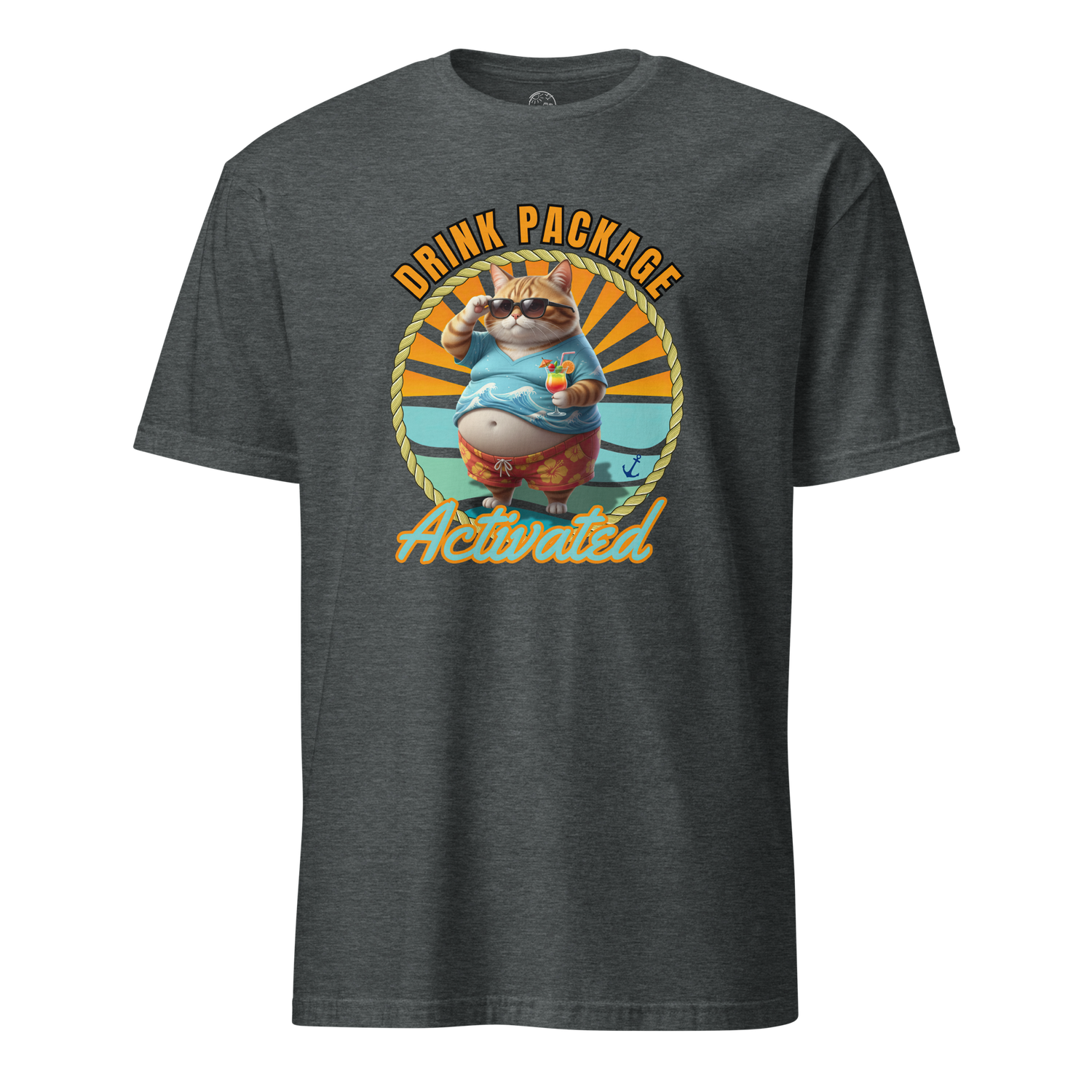 Tropical Tabby "Drink Package Activated" Unisex T-Shirt