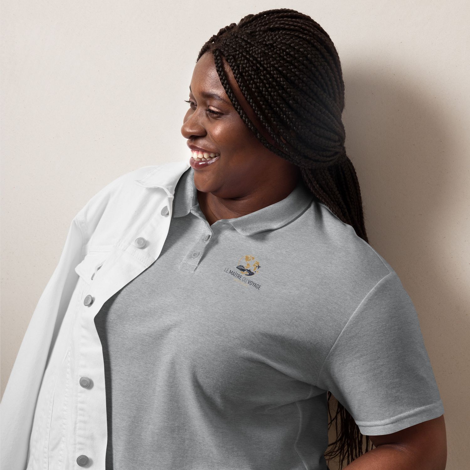Women’s pique polo shirt "Le Maitre du Voyage"