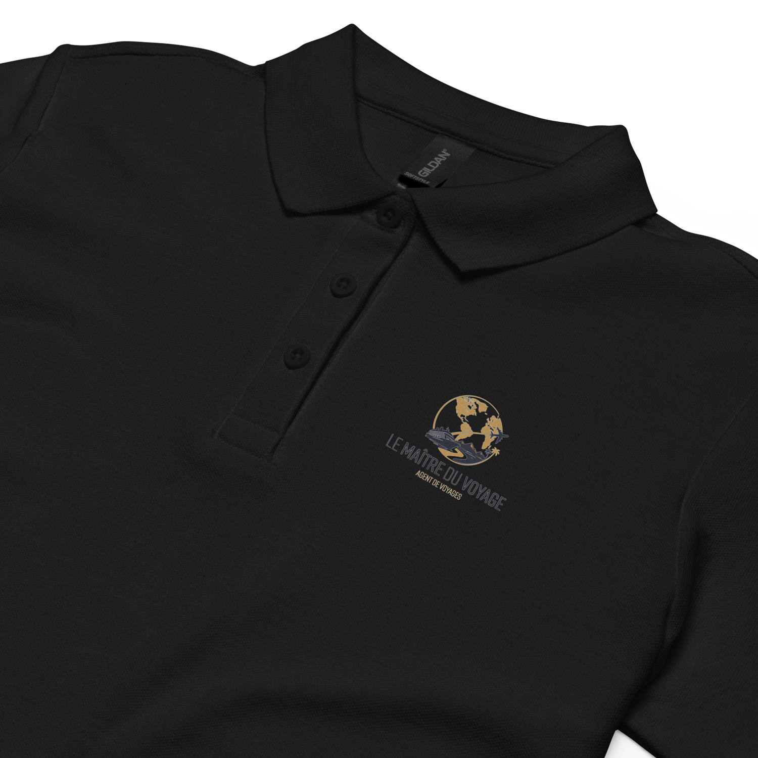 Women’s pique polo shirt "Le Maitre du Voyage"