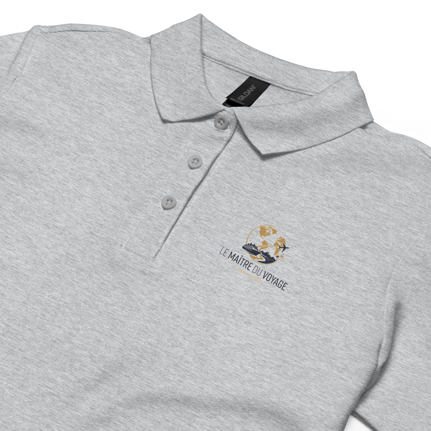 Women’s pique polo shirt "Le Maitre du Voyage"