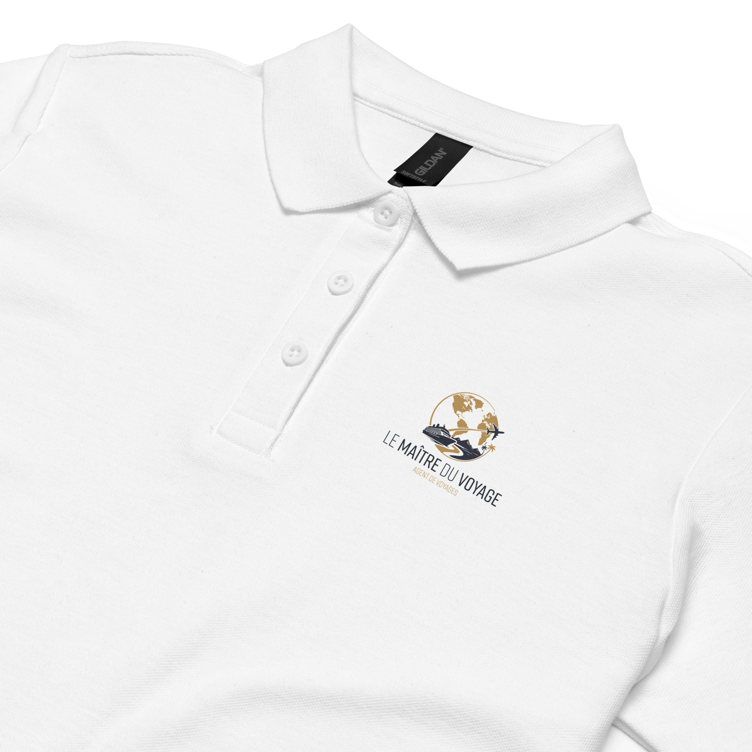 Women’s pique polo shirt "Le Maitre du Voyage"