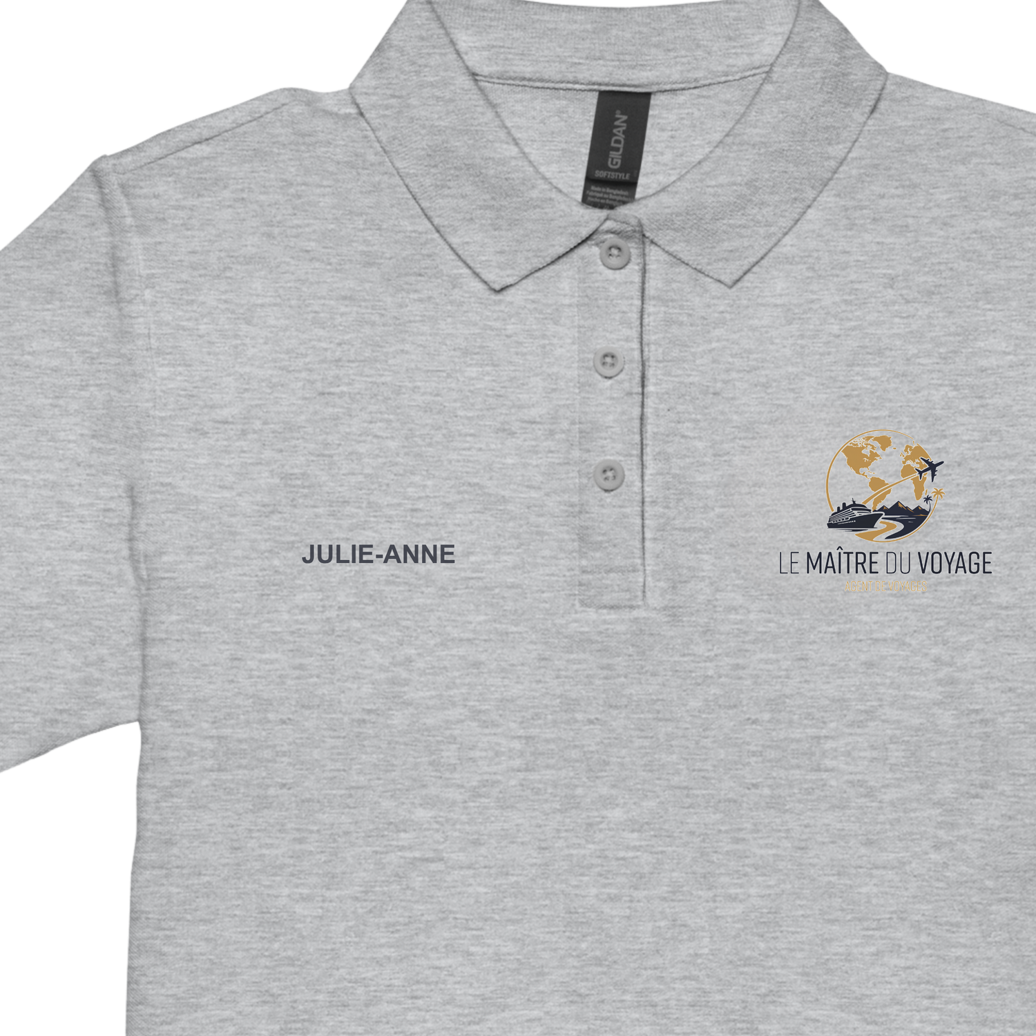 Women’s pique polo shirt *Le Maitre du Voyage*