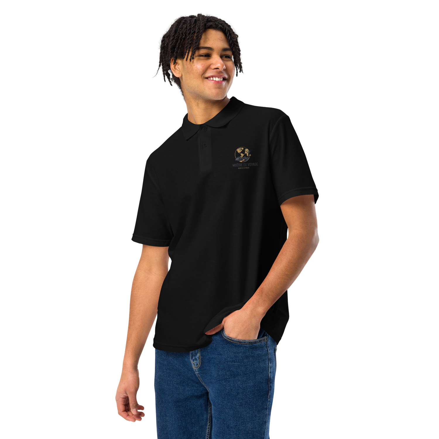 Men's pique polo shirt "Le Maitre du Voyage"