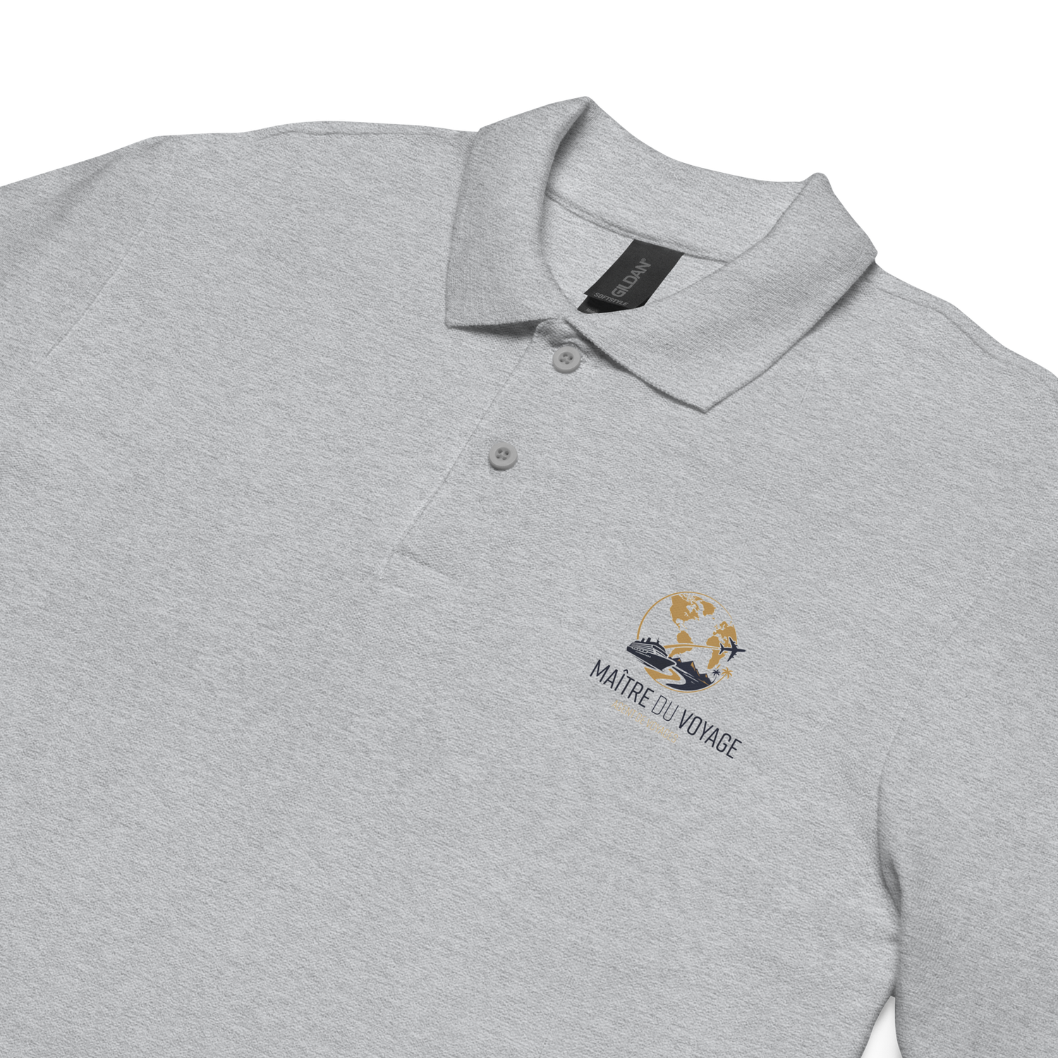 Men's pique polo shirt "Le Maitre du Voyage"