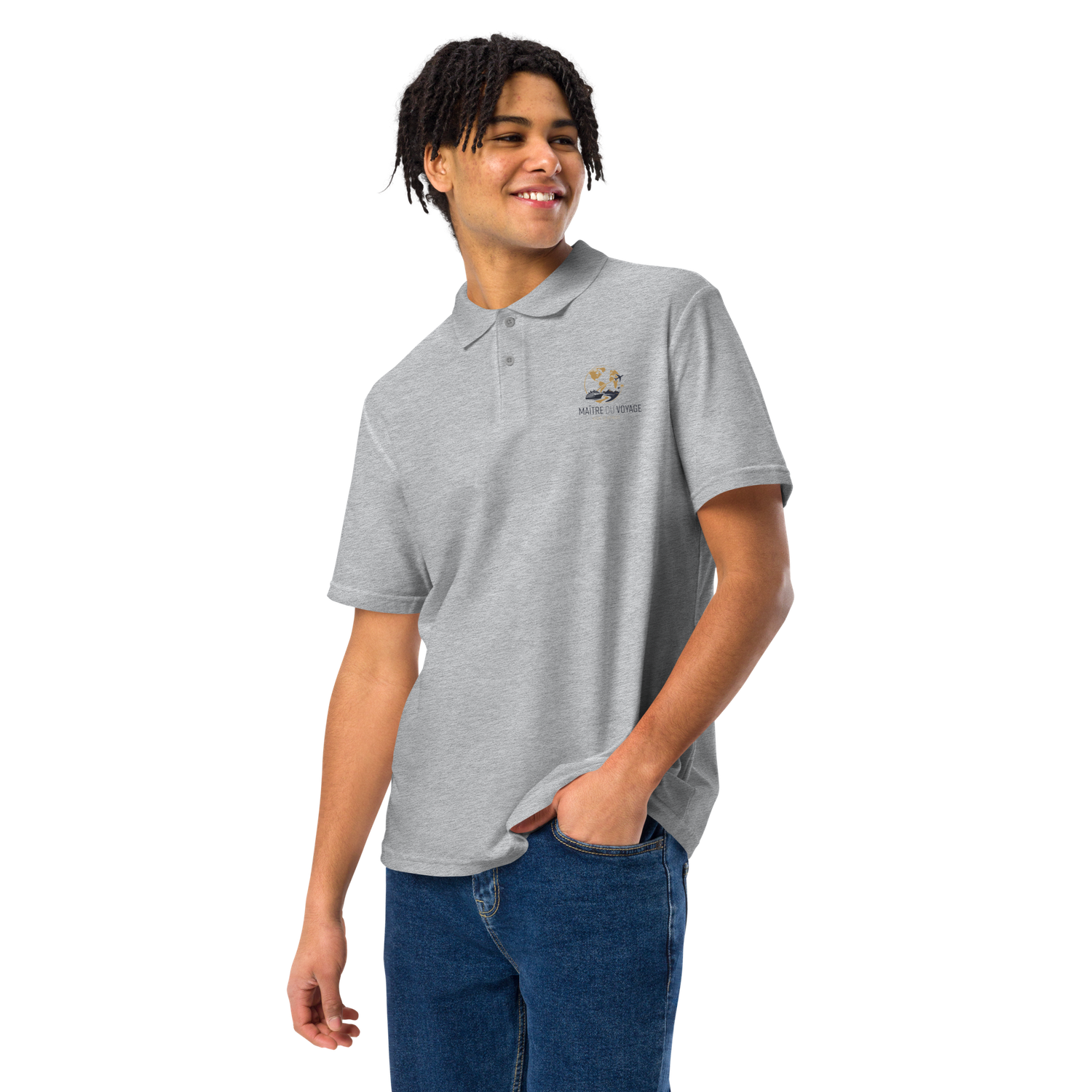 Men's pique polo shirt "Le Maitre du Voyage"