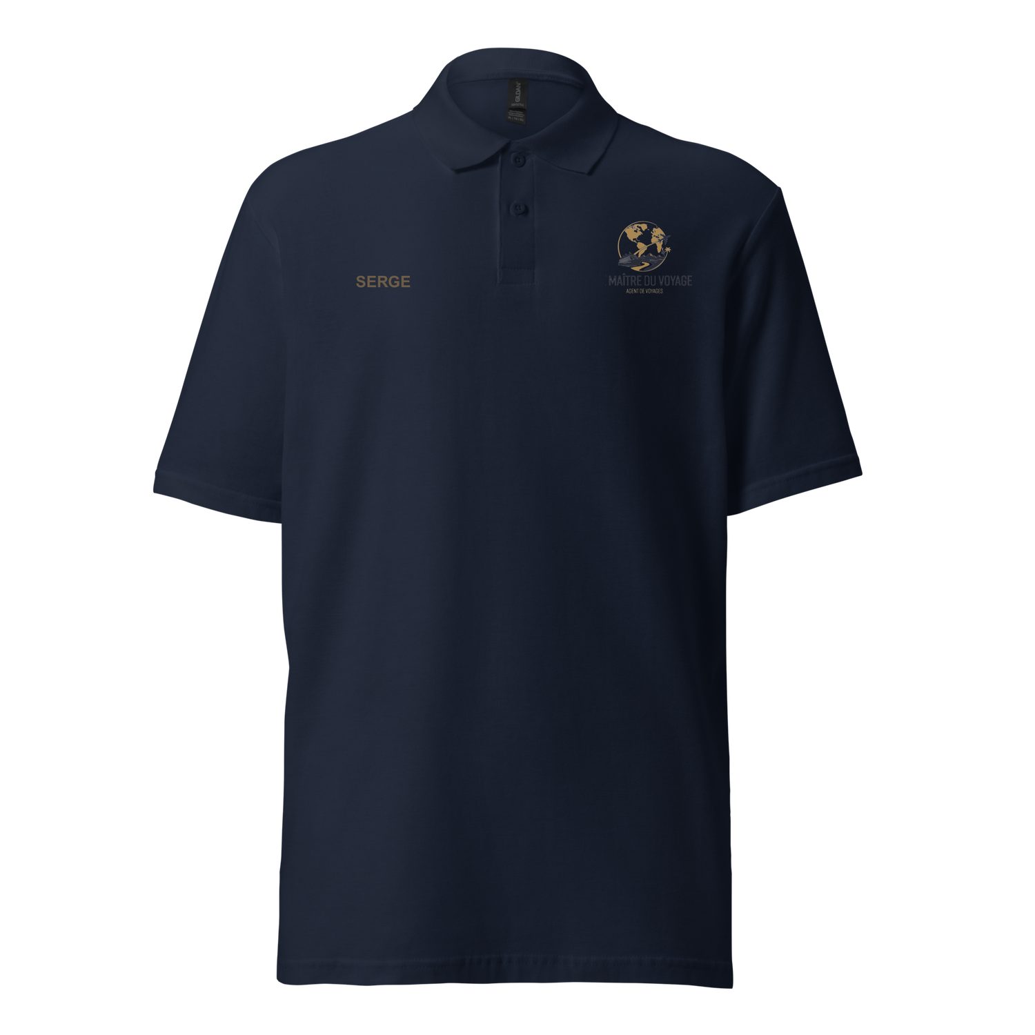 Men's pique polo shirt *Le Maitre du Voyage*