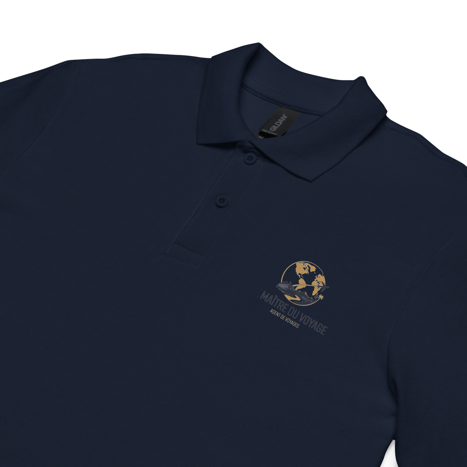 Men's pique polo shirt *Le Maitre du Voyage*