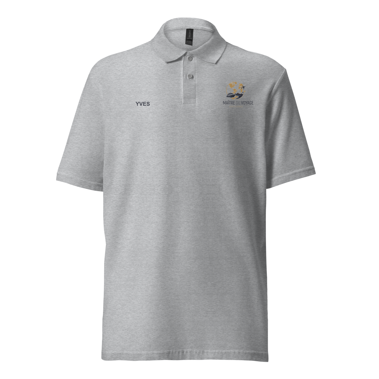 Men's pique polo shirt *Le Maitre du Voyage*
