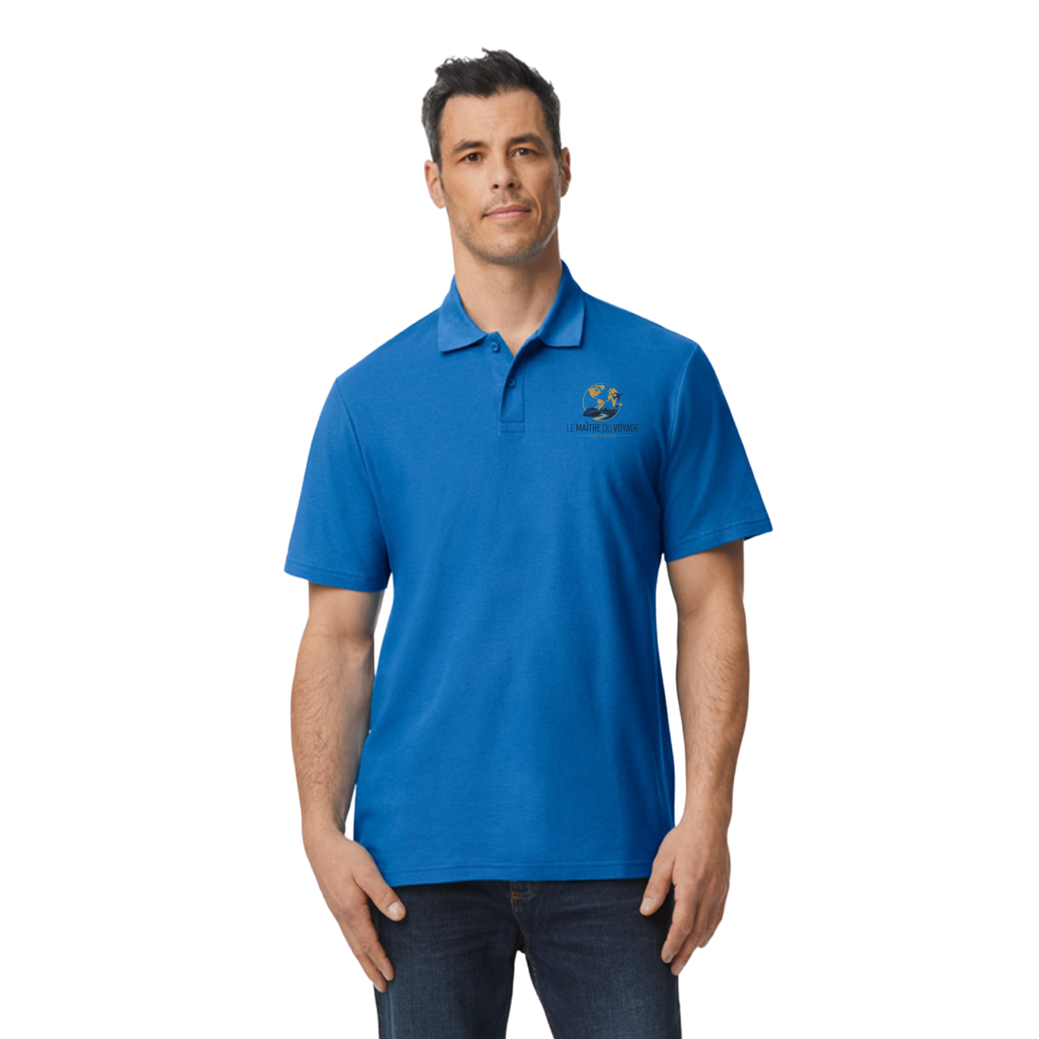 Men's pique polo shirt *Le Maitre du Voyage*