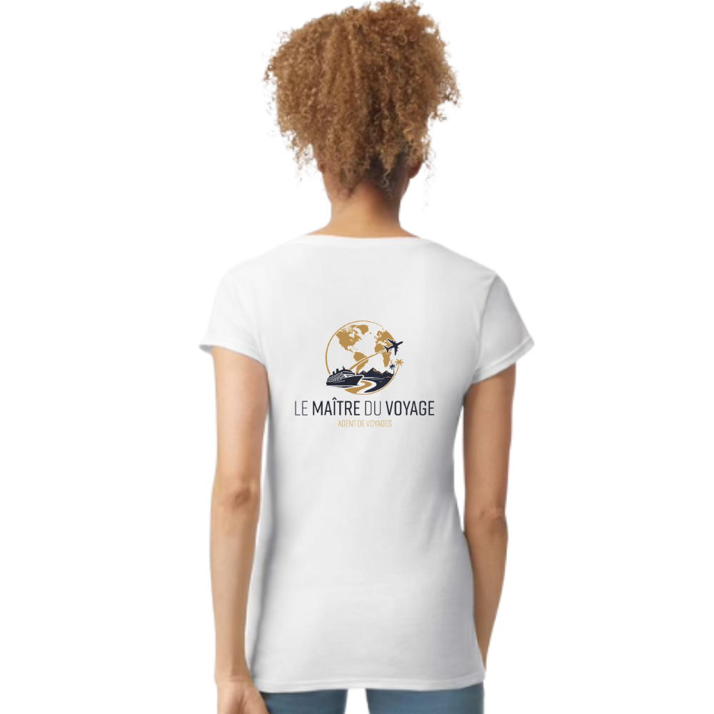 Ladies' Softstyle V-Neck Cotton T-Shirt