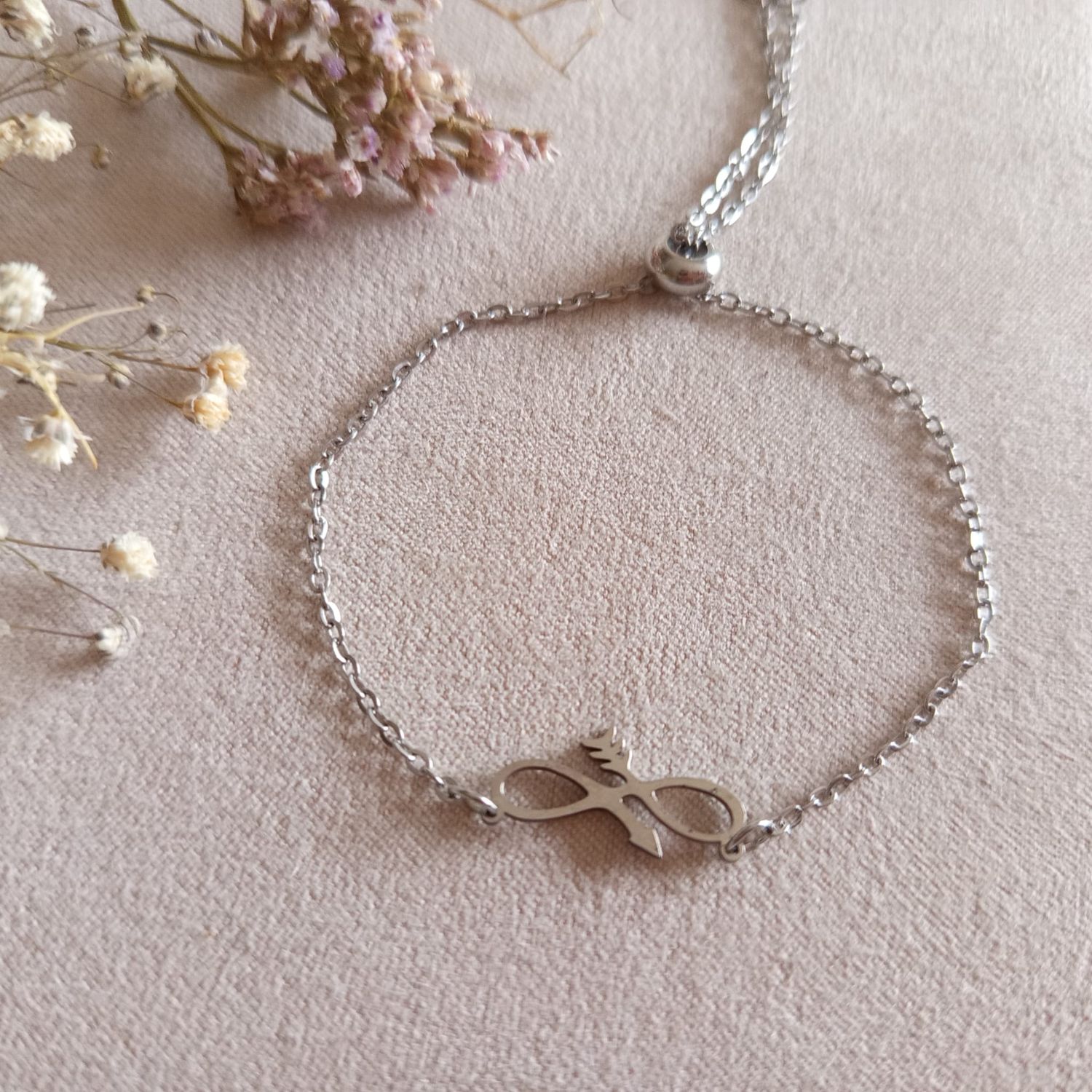 Pulsera “Una y Mil Veces” MALIN – Acero Silver