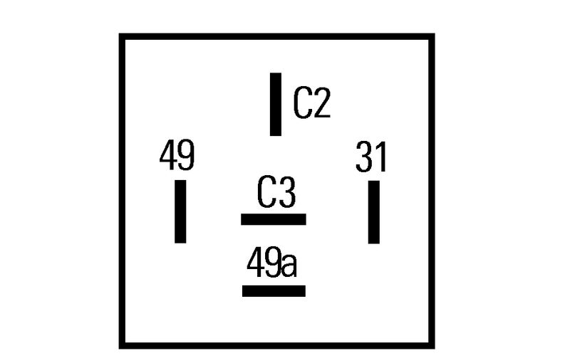 Przerywacz kierunkowskazów (12V; ilość pinów: 5; 2+1+1x21W; temperatura pracy do: 85°C)  4DN009 492-101