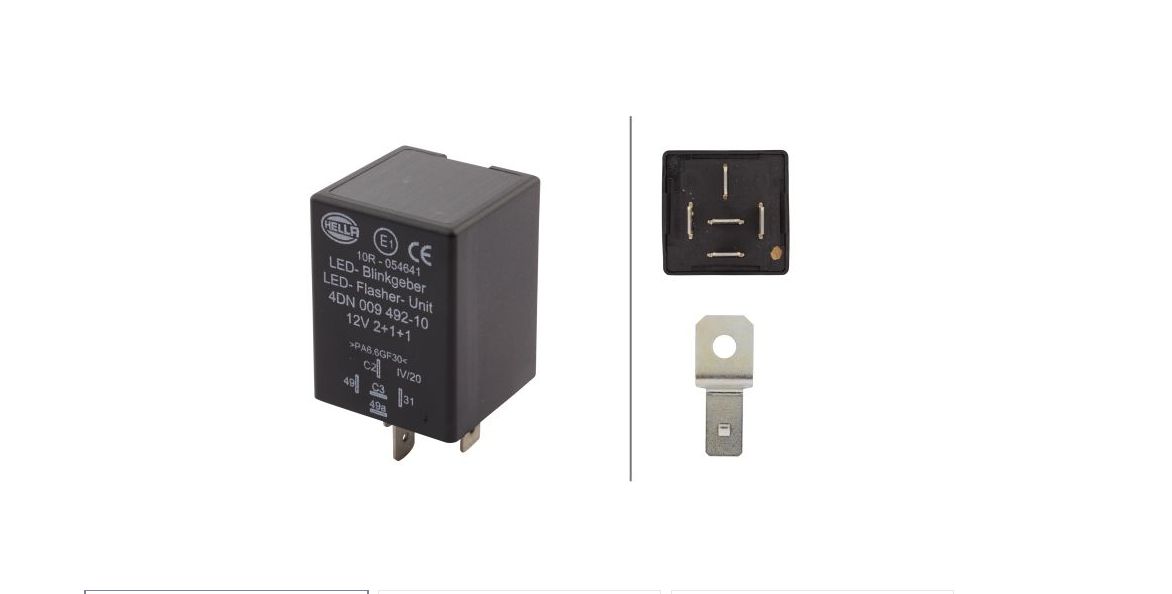 Przerywacz kierunkowskazów (12V; ilość pinów: 5; 2+1+1x21W; temperatura pracy do: 85°C)  4DN009 492-101