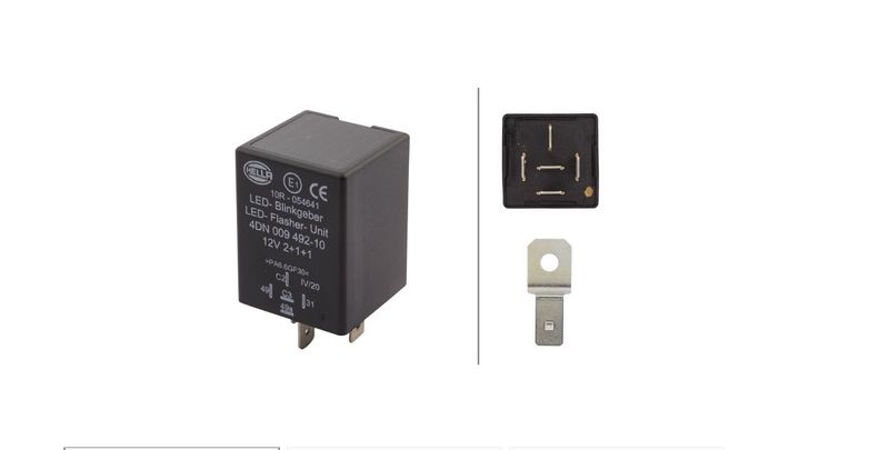 Przerywacz kierunkowskazów (12V; ilość pinów: 5; 2+1+1x21W; temperatura pracy do: 85°C)  4DN009 492-101