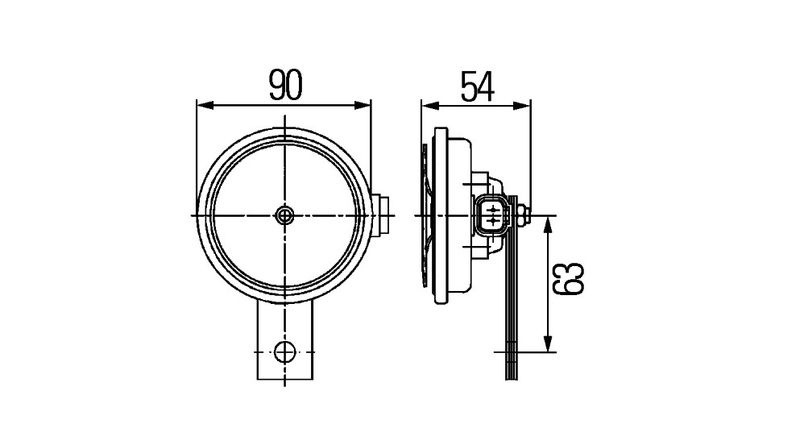 Klakson (350Hz 113dB 12V) 3AL922 200-761
