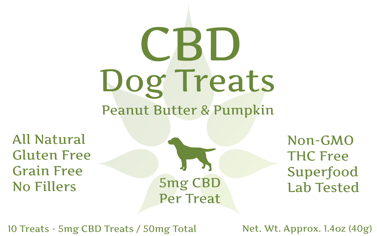 Peanut Butter &amp; Pumpkin 50mg CBD Treats For Dogs Trial Size