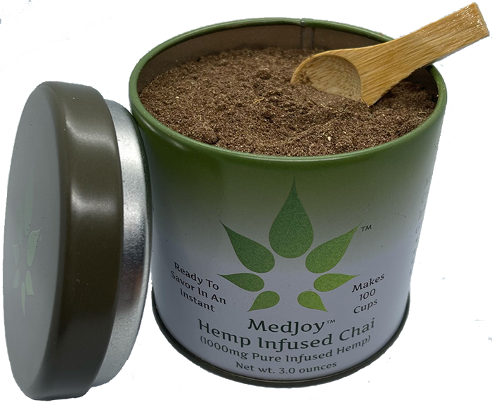 MedJoy™ Instant Golden Masala Chai with Pure Hemp (CBD) Extract
