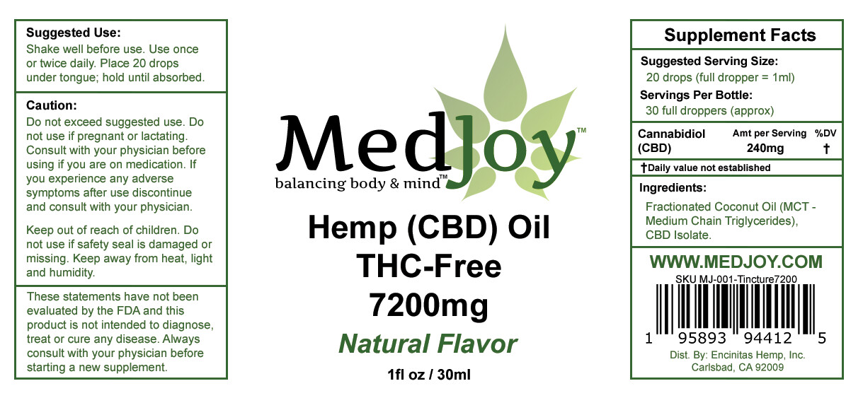 THC-Free 7200mg CBD Oil Super Strength