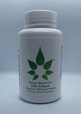 Broad Spectrum 900mg CBD Oil Softgels