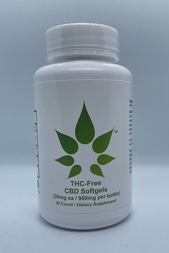 MedJoy™ THC-FREE CBD Oil Softgels (30mg ea.)