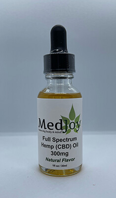 Full Spectrum 300mg CBD Oil Natural Flavor