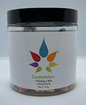 THC-Free 750mg Vegan and Gluten Free CBD Gummies