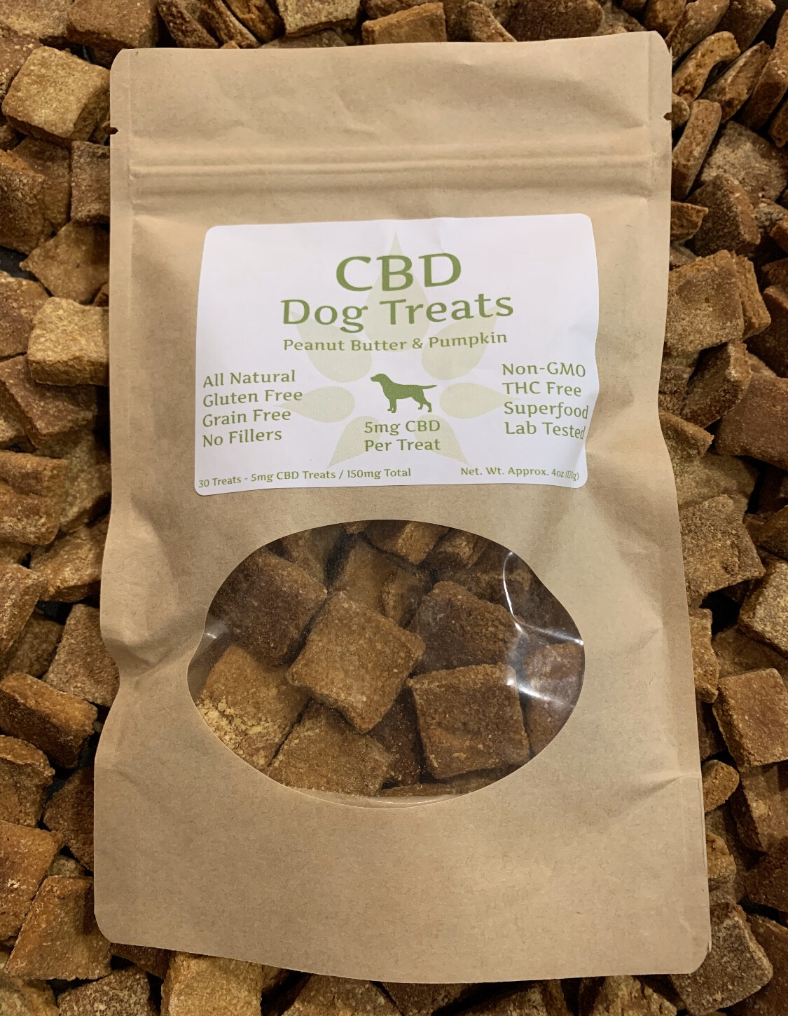 Peanut Butter &amp; Pumpkin 150mg CBD Treats For Dogs