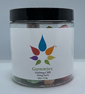 THC-Free 1500mg Vegan and Gluten Free CBD Gummies