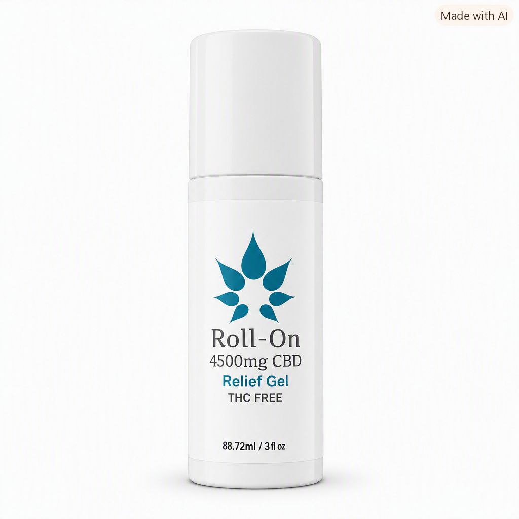 Roll-On CBD Relief Gel – 4500mg CBD, THC-Free
