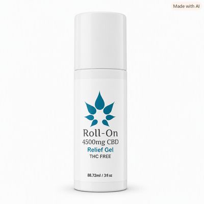 Roll-On CBD Relief Gel – 4500mg CBD, THC-Free