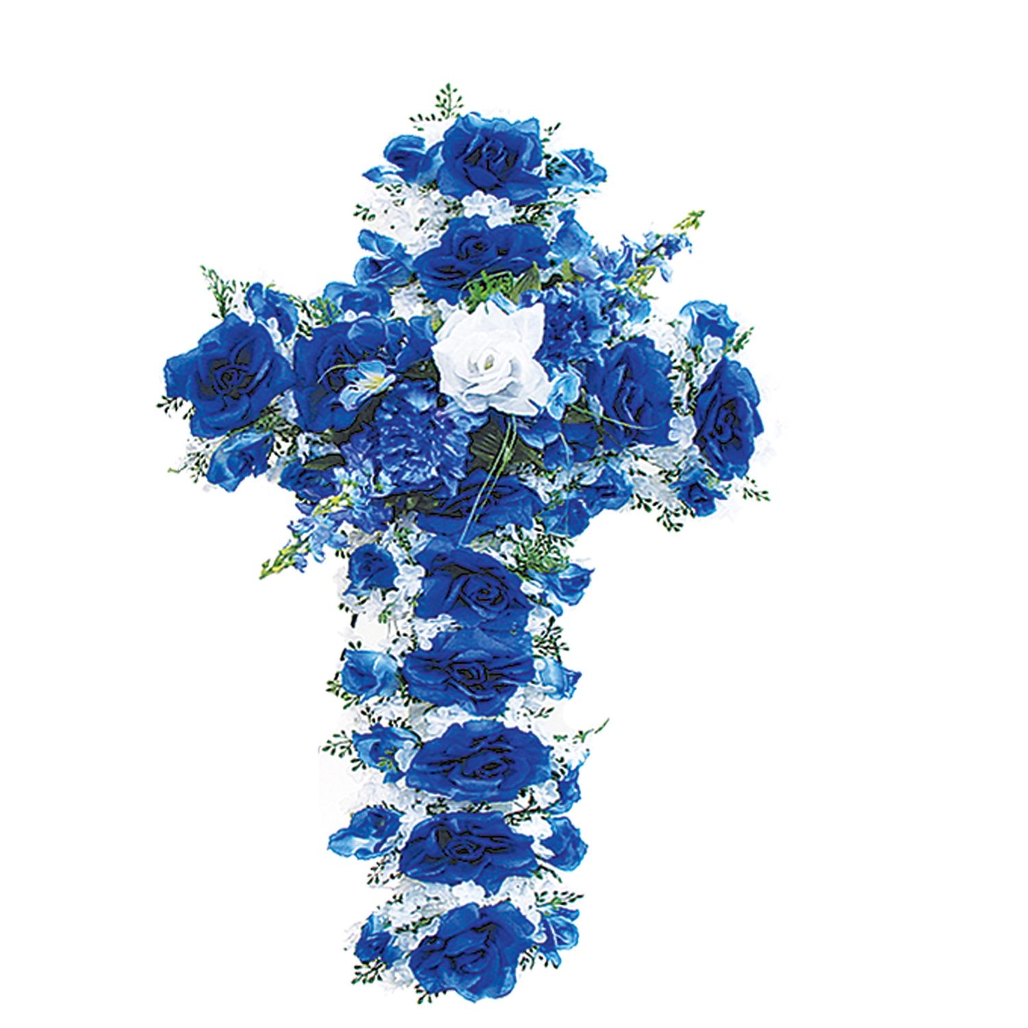 Heritage Artificial Cross, Colour: Blue